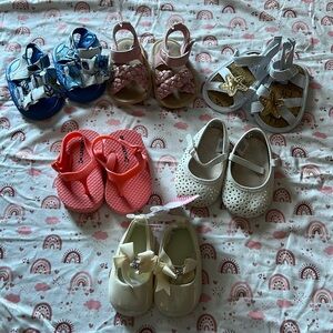 baby girl shoes bundle 3-6 M or size 2